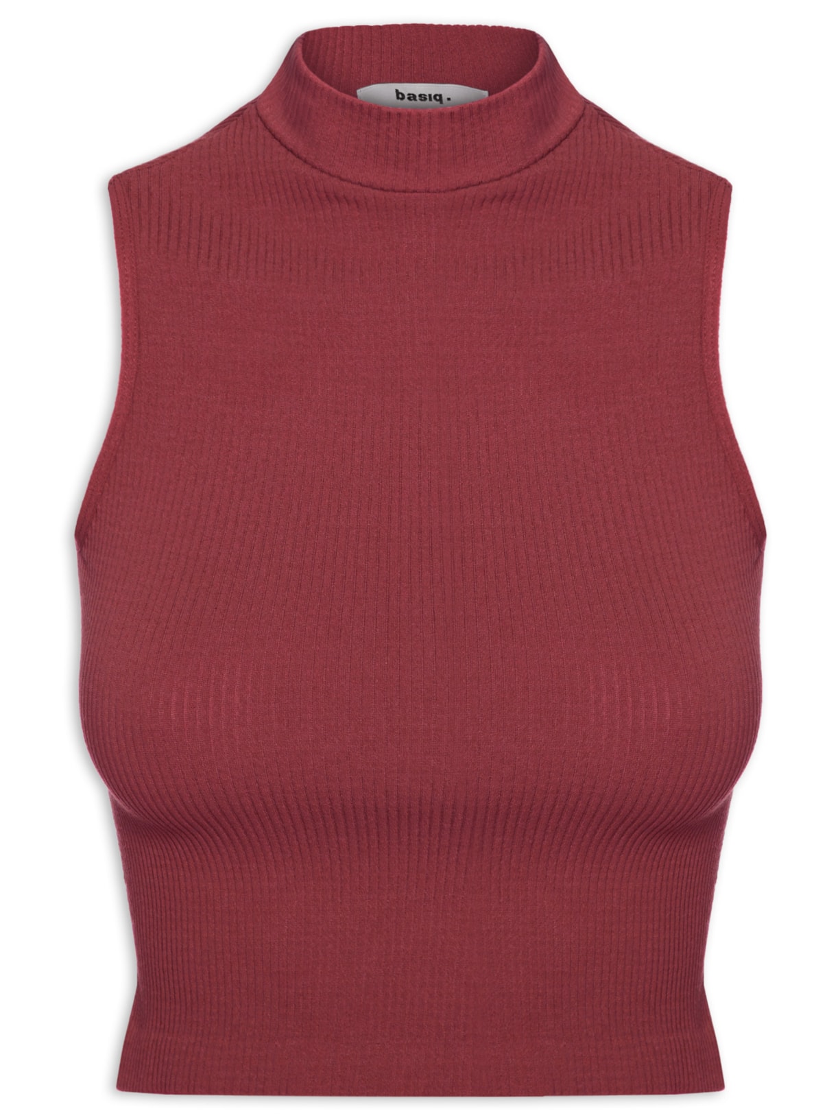 Regata Feminina Poliamida Gola Alta - Vinho