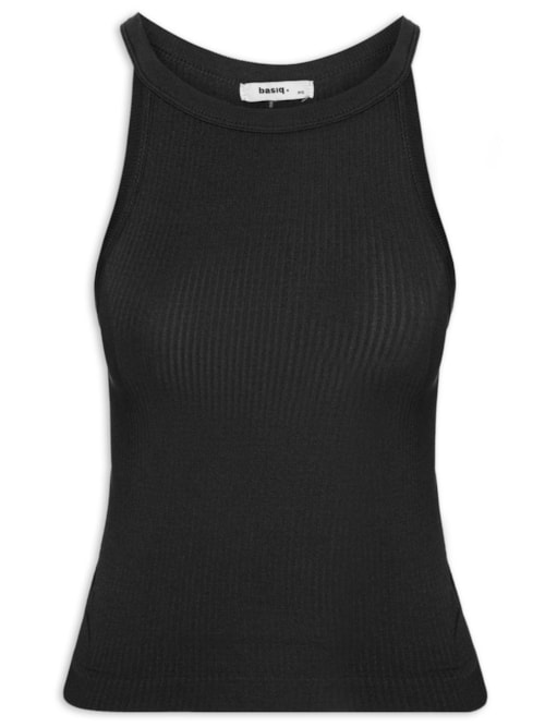 Regata Feminina Poliamida Sem Alças - Preto