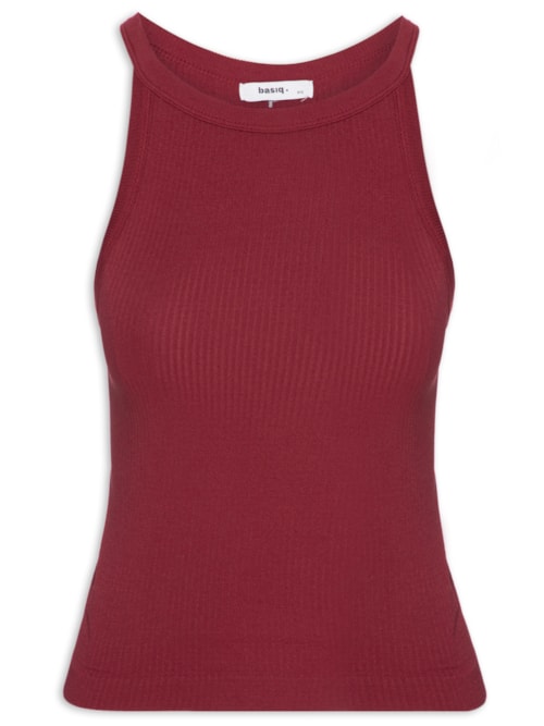 Regata Feminina Poliamida Sem Alças - Vermelho
