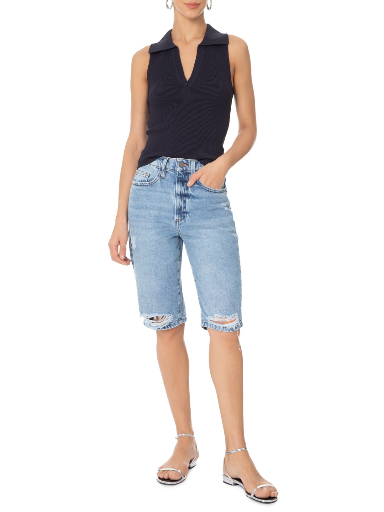 Regata Feminina Polo Vandinha Ii Azul Le Lis