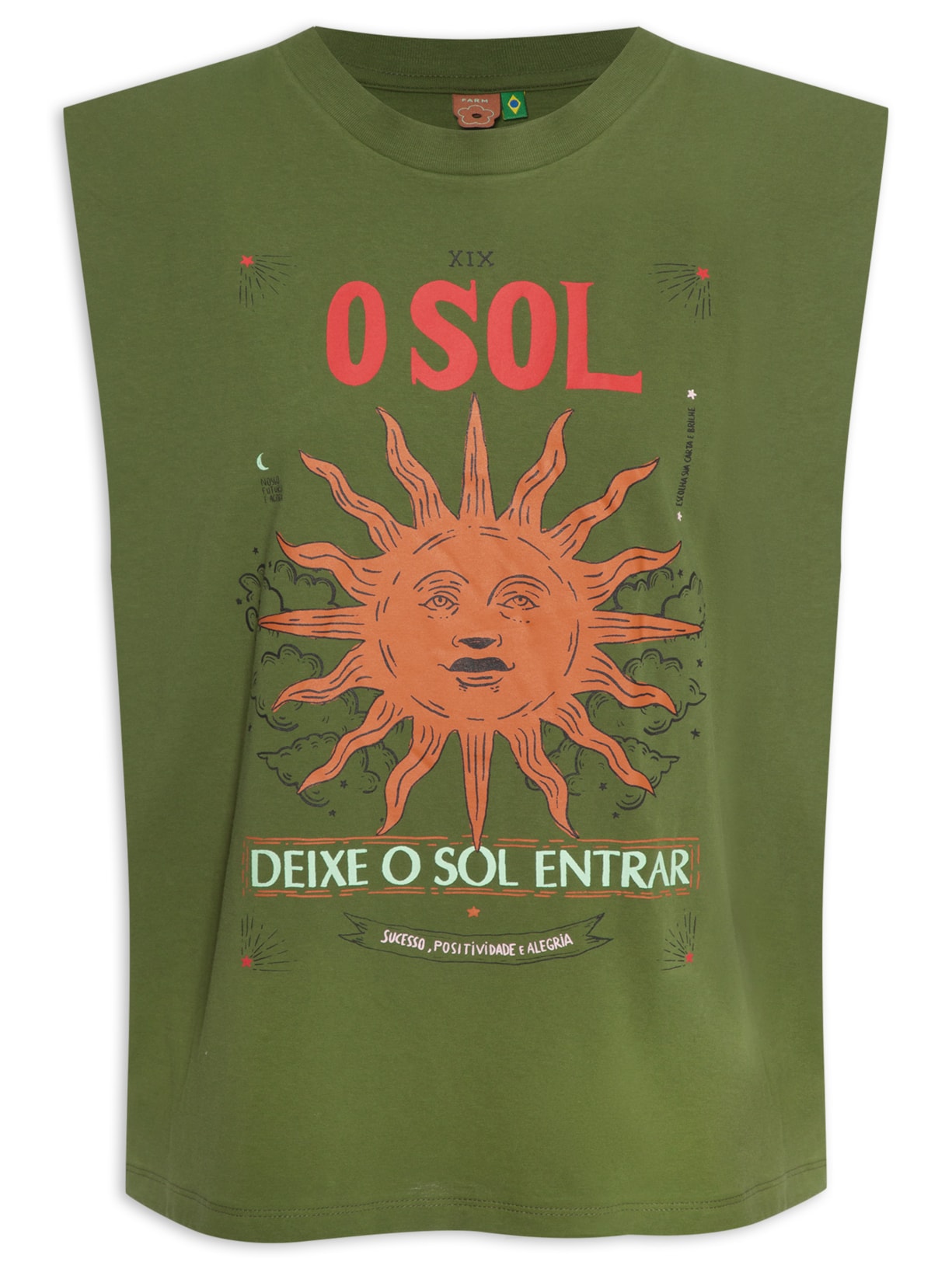 Regata Feminina Quadrada O Sol - Verde