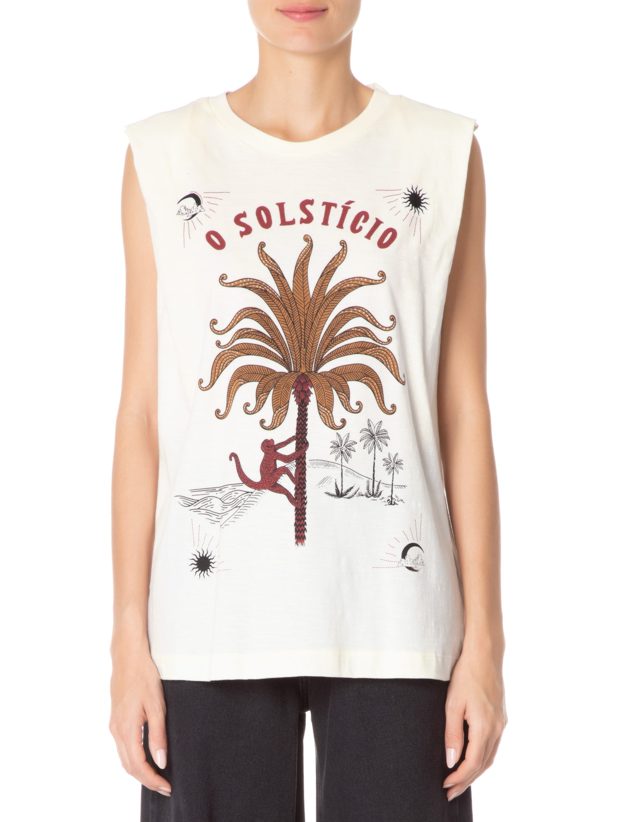 Regata Feminina Quadrada O Solstício Off White Farm