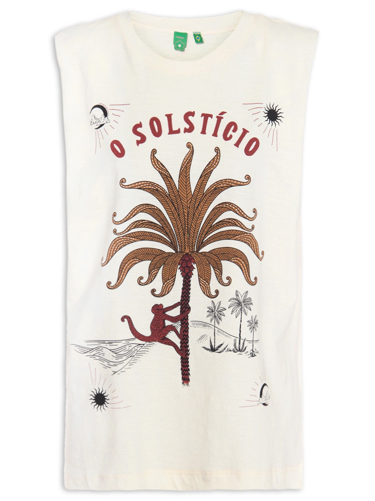 Regata Feminina Quadrada O Solstício - Off White