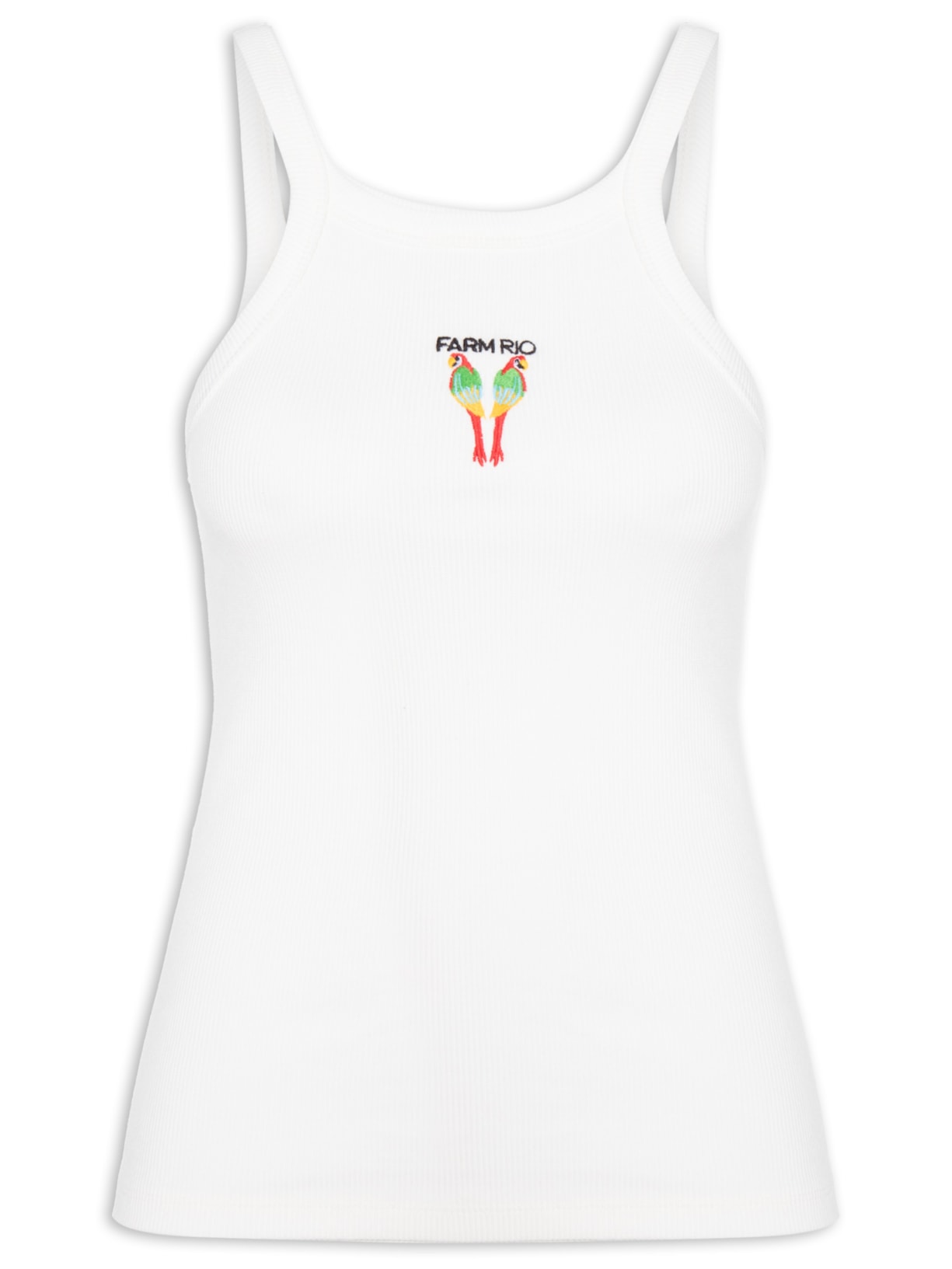 Regata Feminina Rib Arara - Branco