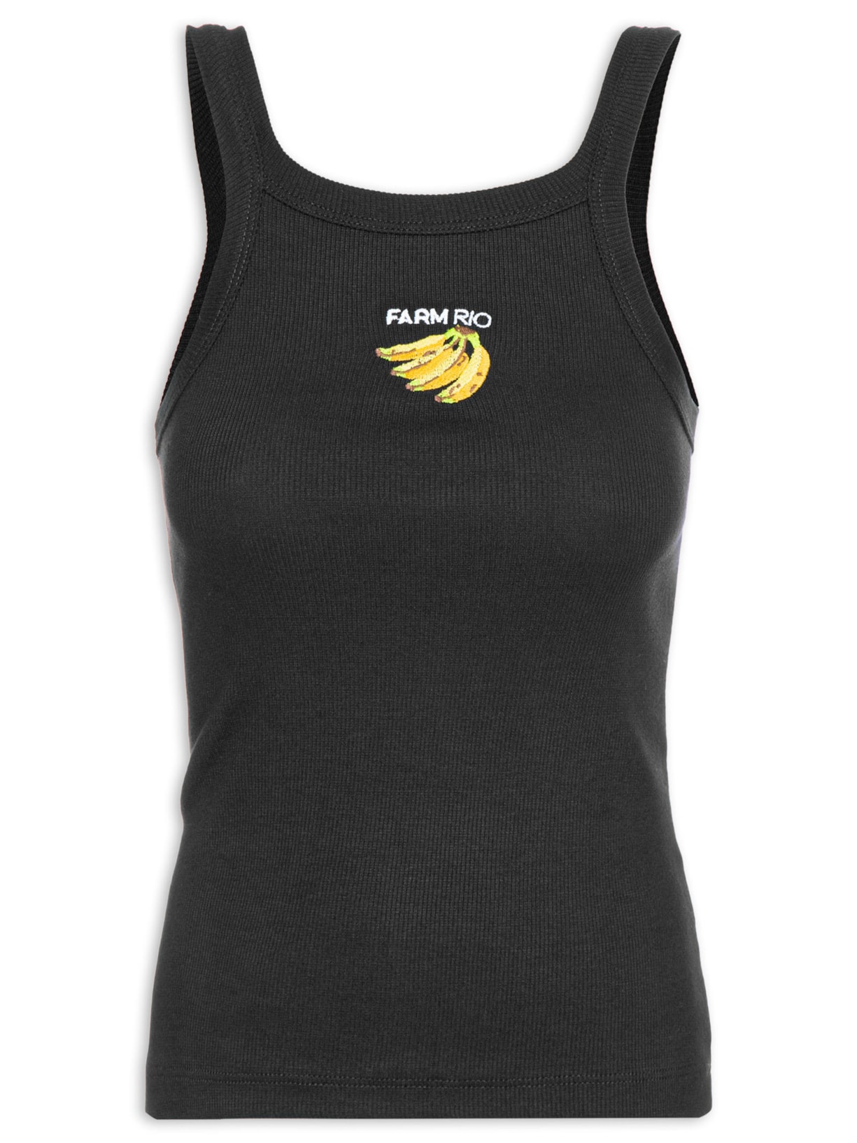 Regata Feminina Rib Banana - Preto