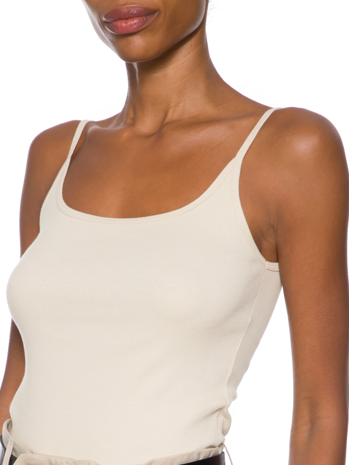  Regata Feminina Rib Basic Alça Bege Animale Jeans