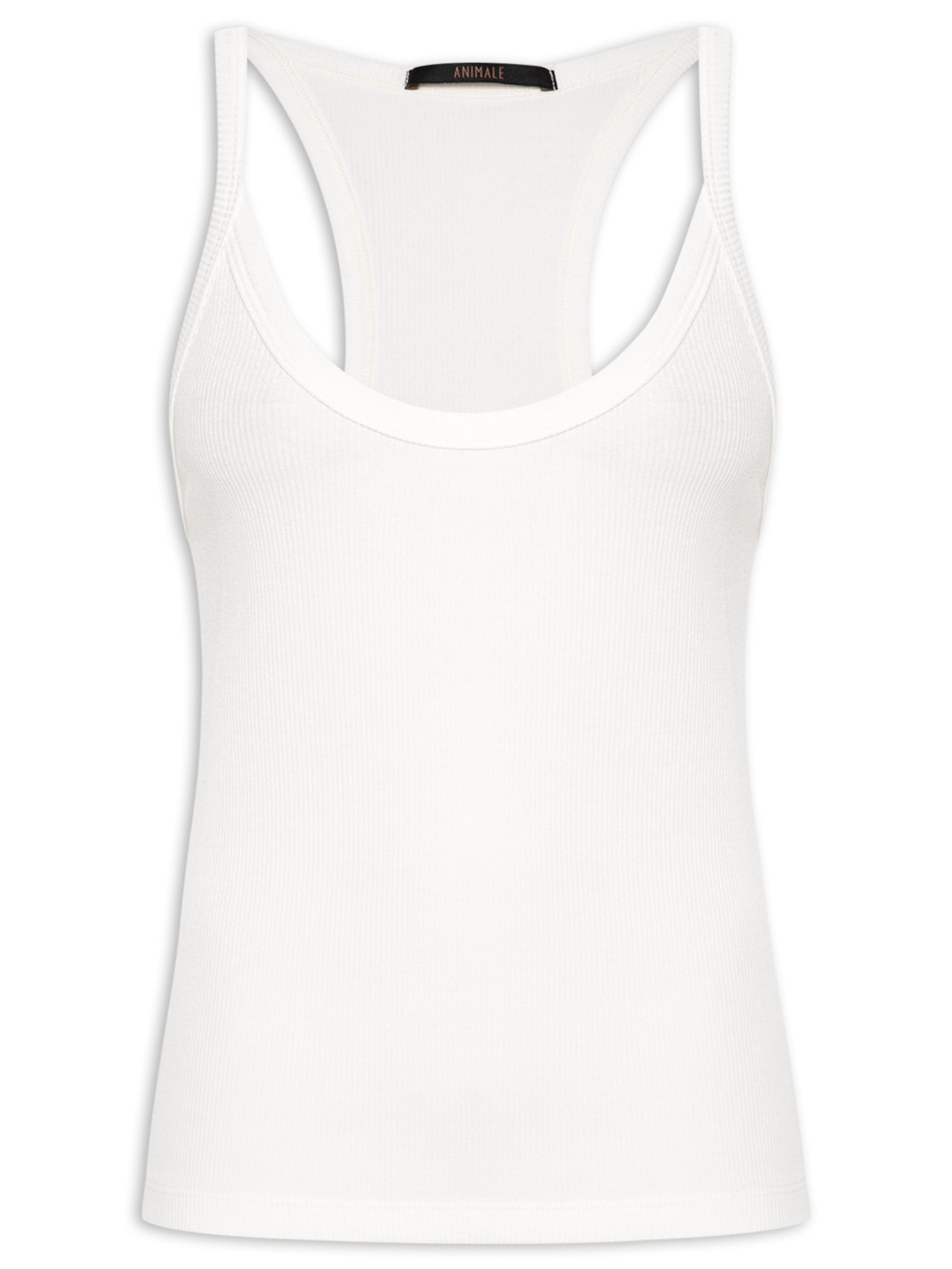 Regata Feminina Rib Basic - Branco
