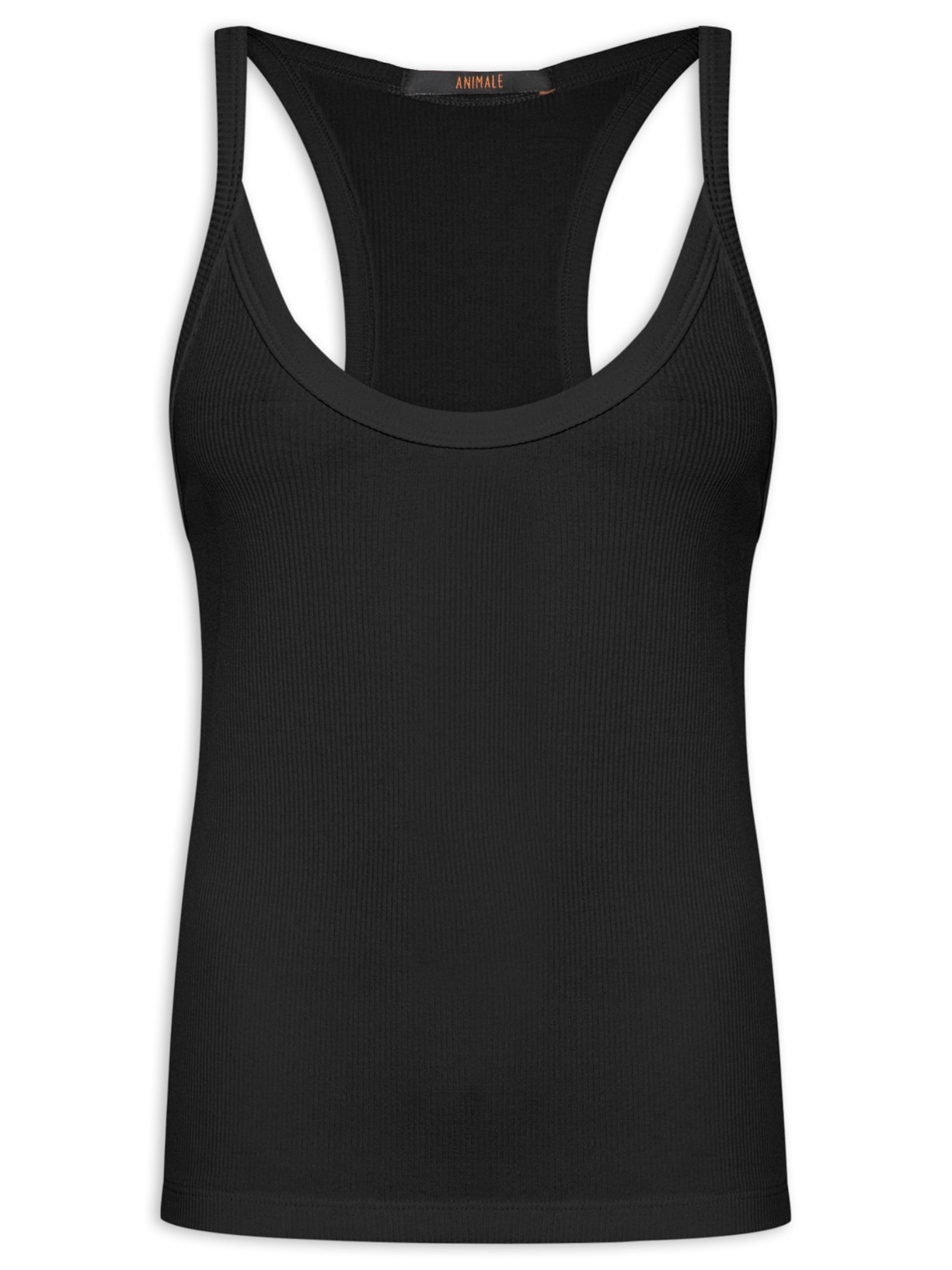 Regata Feminina Rib Basic - Preto