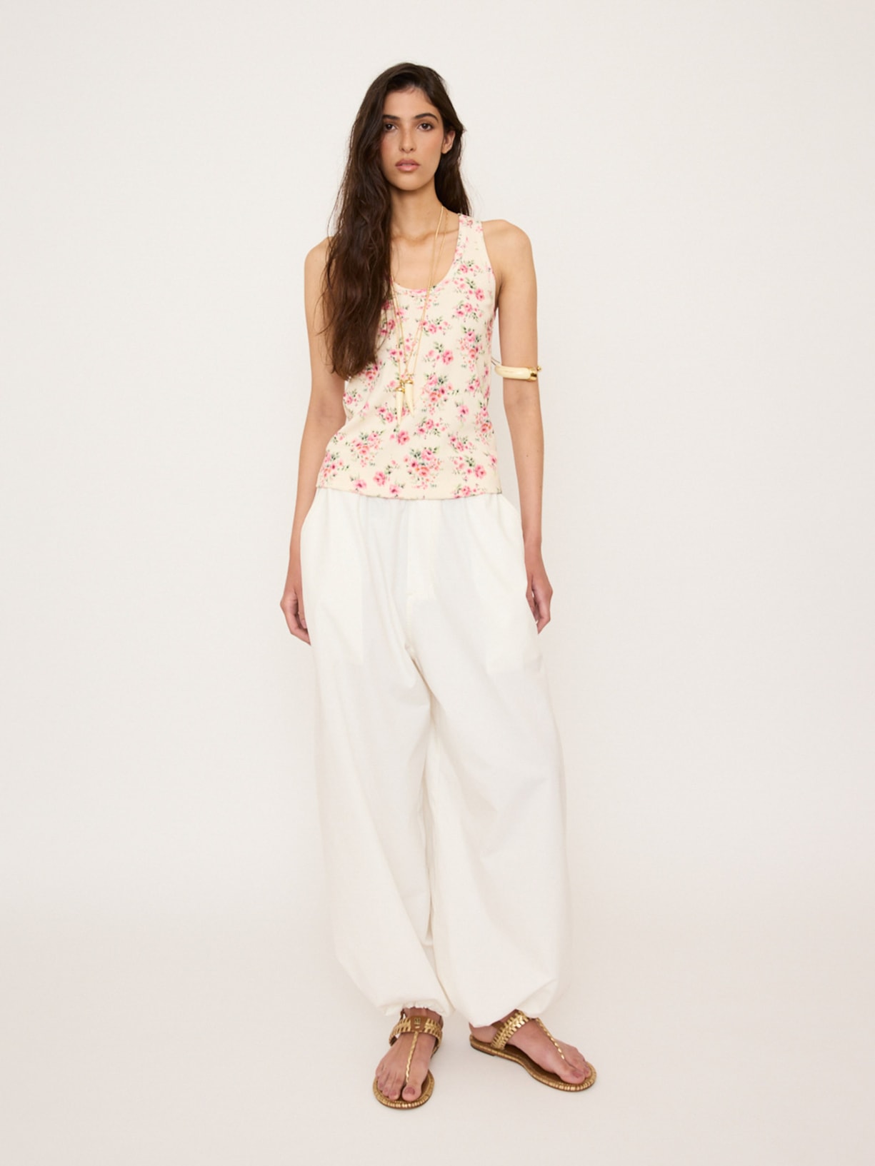 Regata Feminina Rib Blush Garden V27 Rosa Mixed
