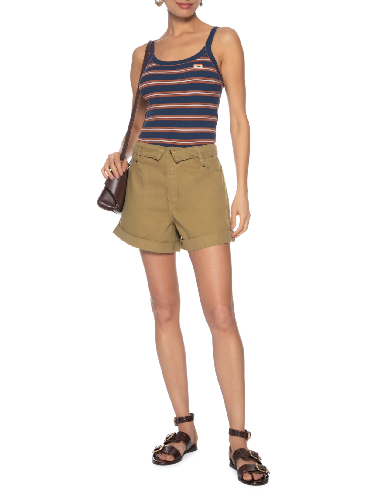 Regata Feminina Rib Listrada – Azul Animale