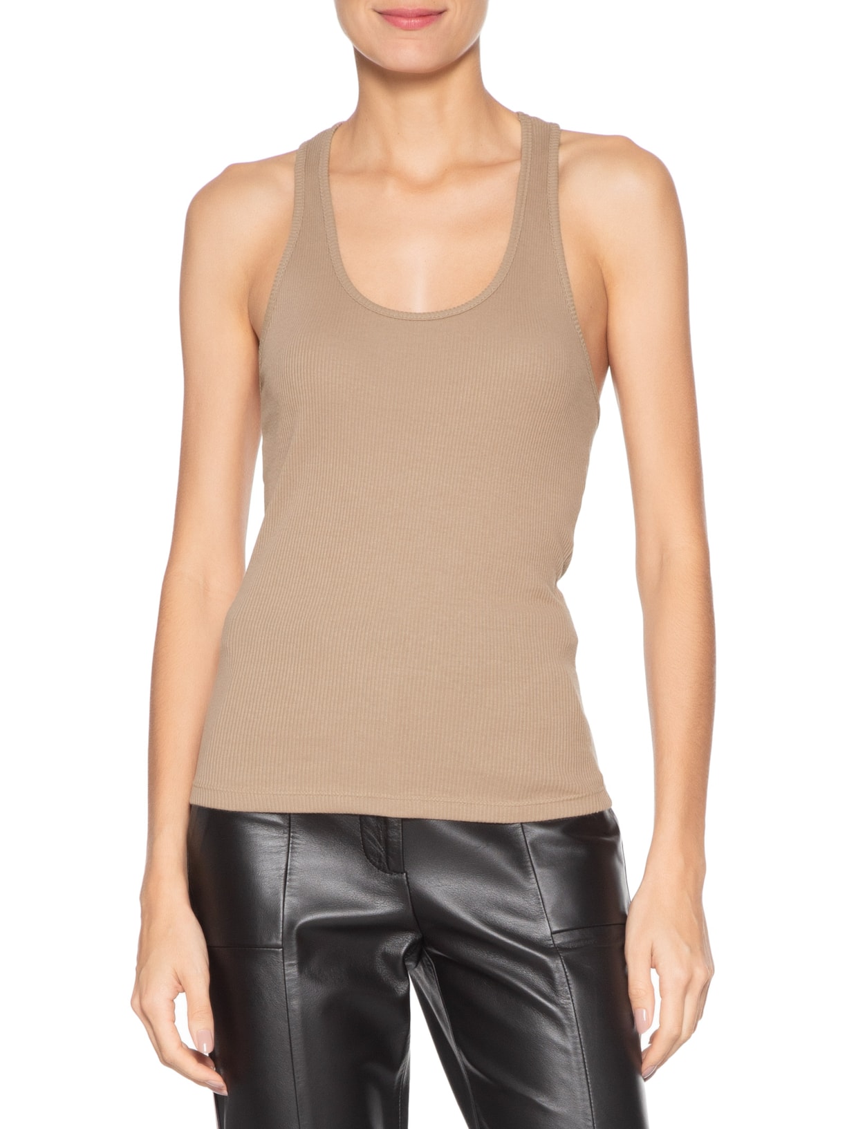 Regata Feminina Rib Nadador Marrom Animale