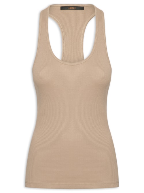 Regata Feminina Rib Nadador - Marrom