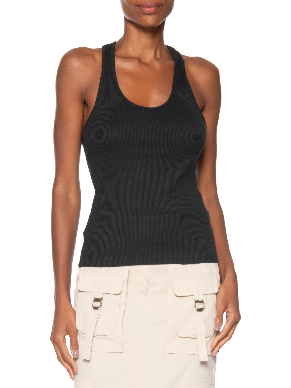 Regata Feminina Rib Nadador Preto Animale