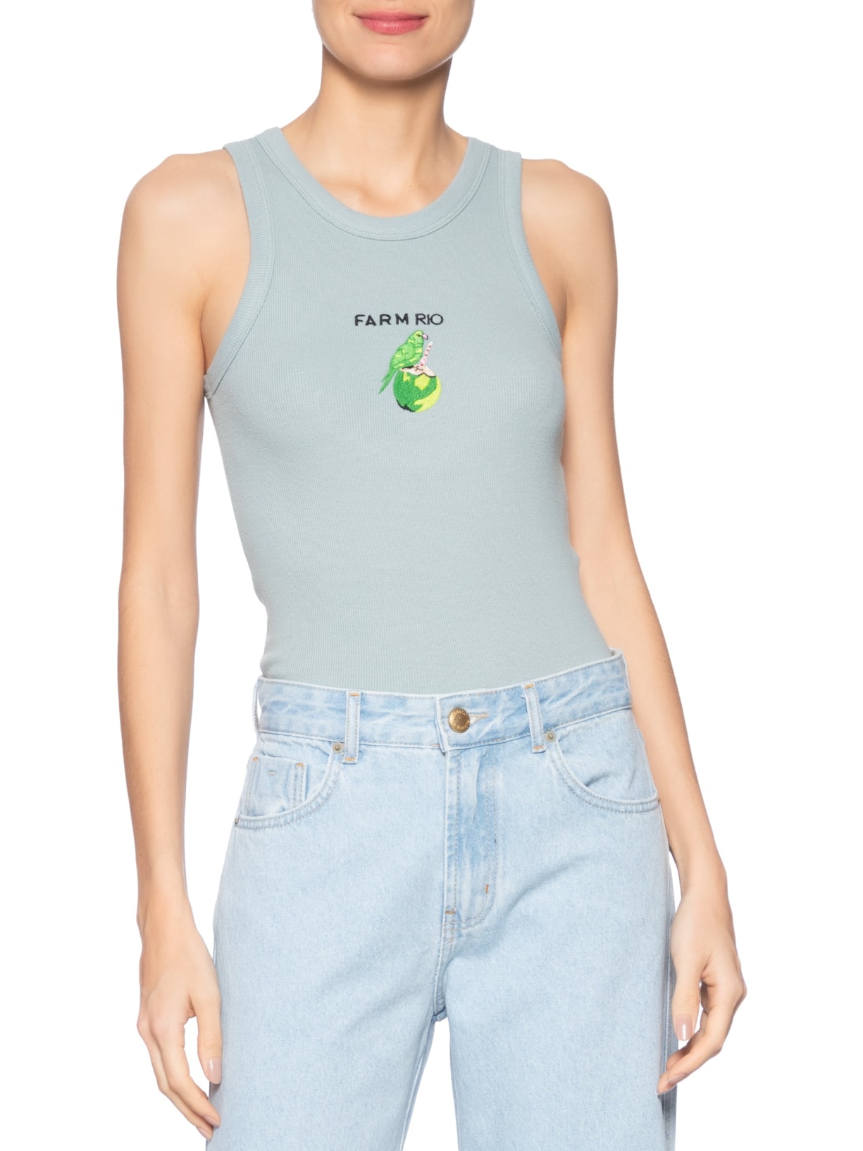 Regata Feminina Rib Papacoco Rio Azul Farm