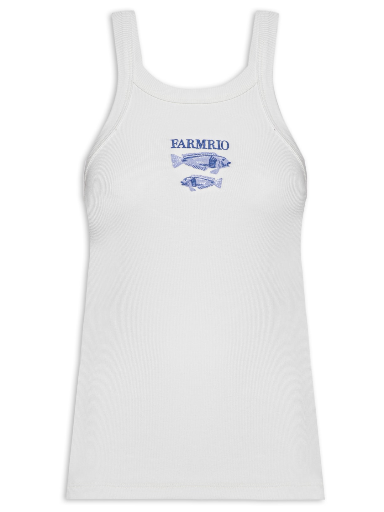 Regata Feminina Rib Peixe - Branco