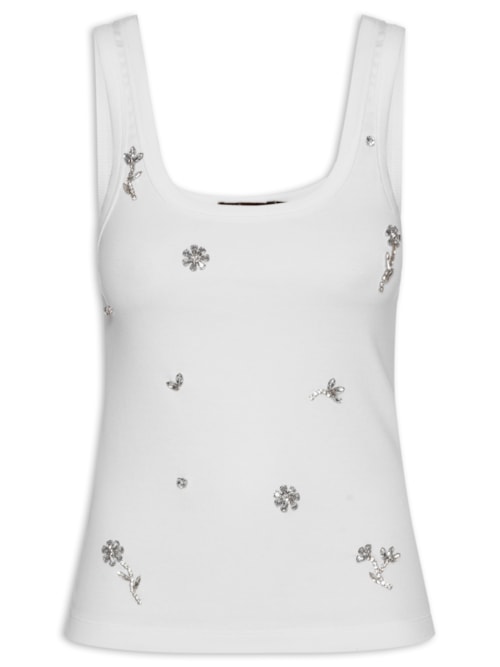 Regata Feminina Rib Vivs - Branco