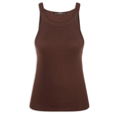 Regata Feminina Ribana Basic - Marrom