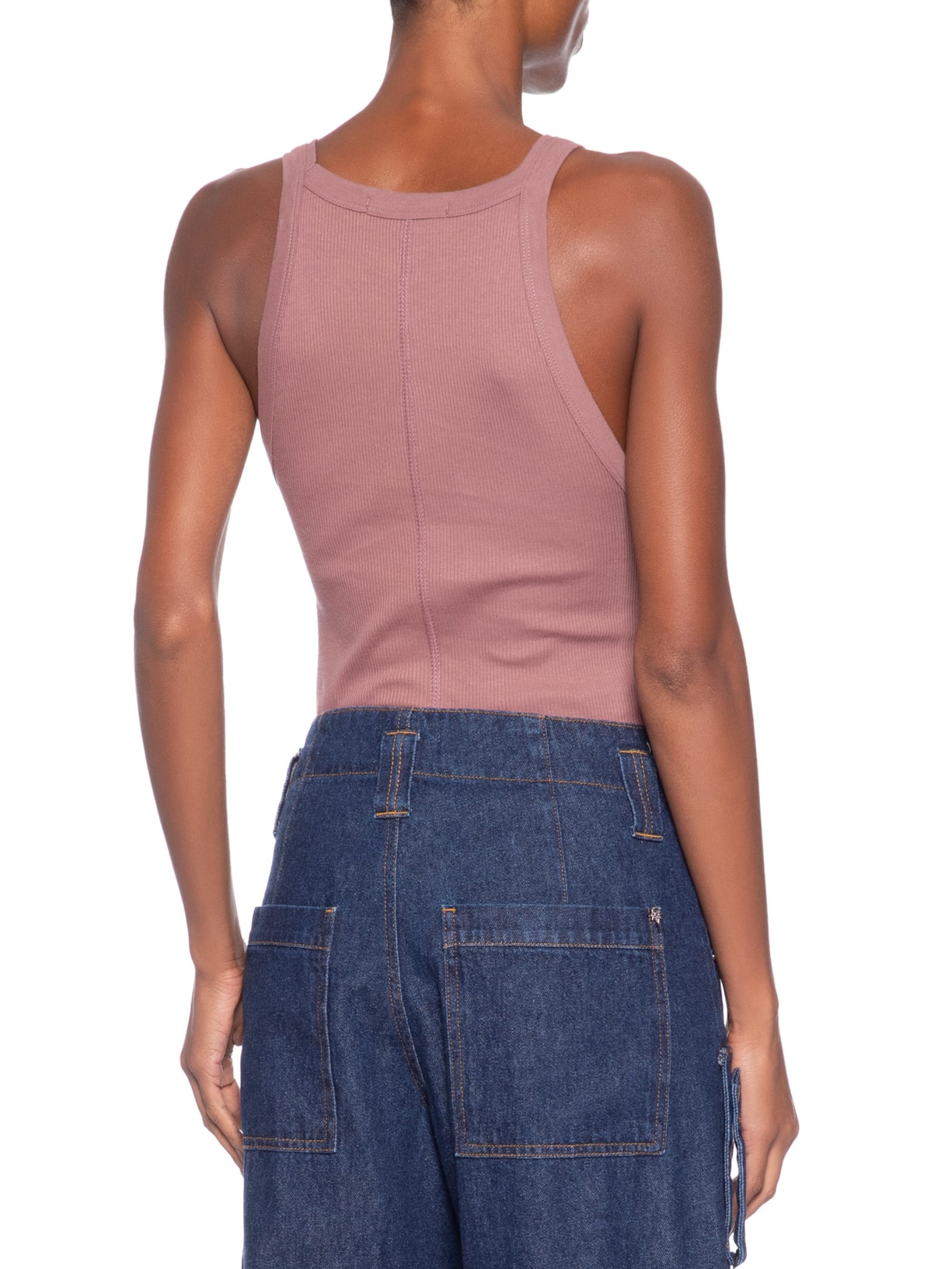 Regata Feminina Ribana Basic Marrom Animale