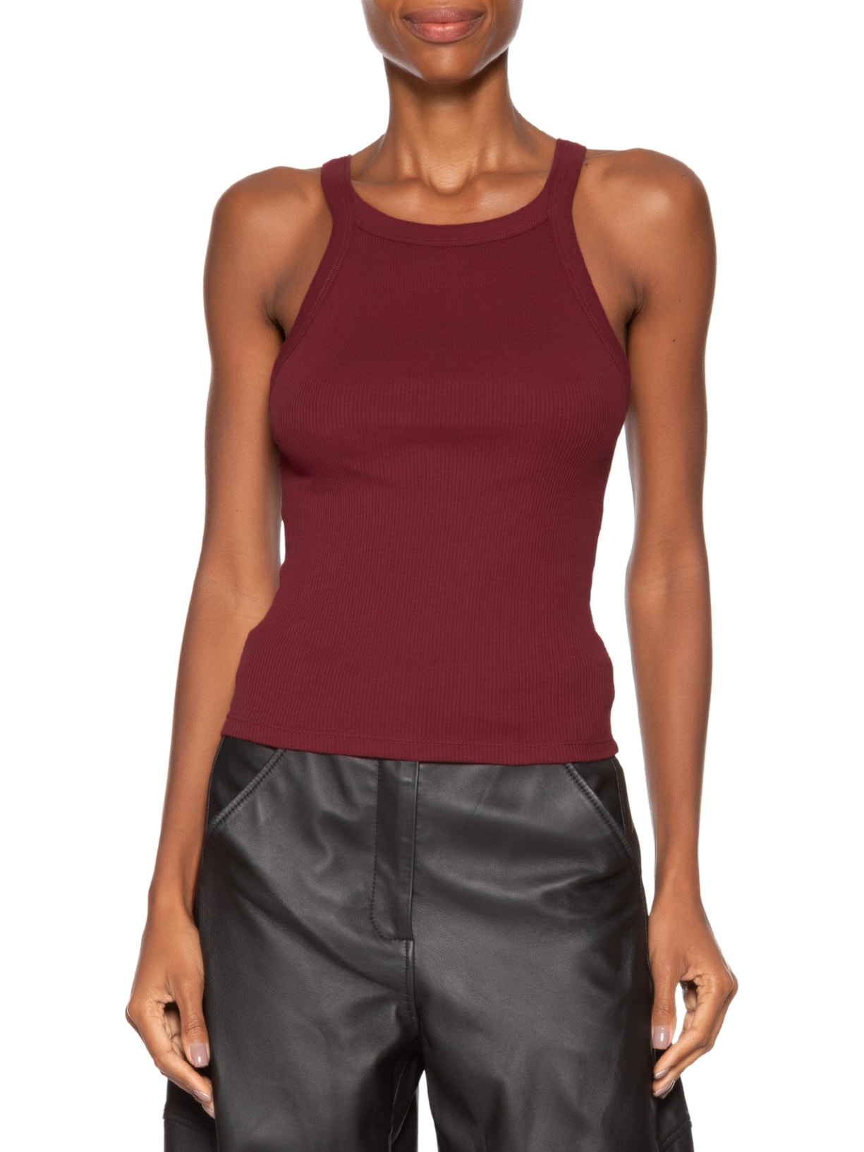 Regata Feminina Ribana Basic Vermelho Animale