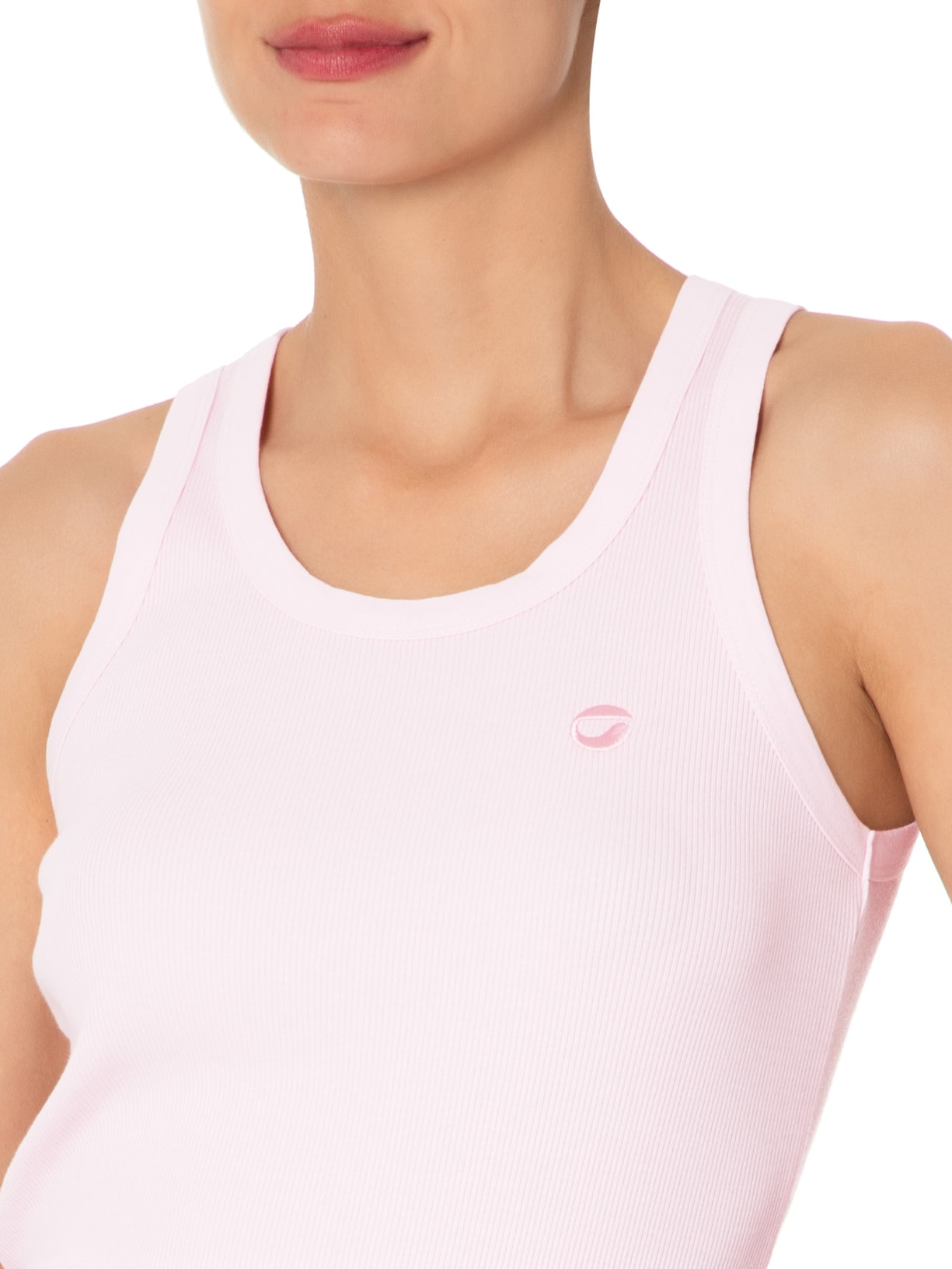 Regata Feminina Ribana Logo Tank Top Rosa Coperni