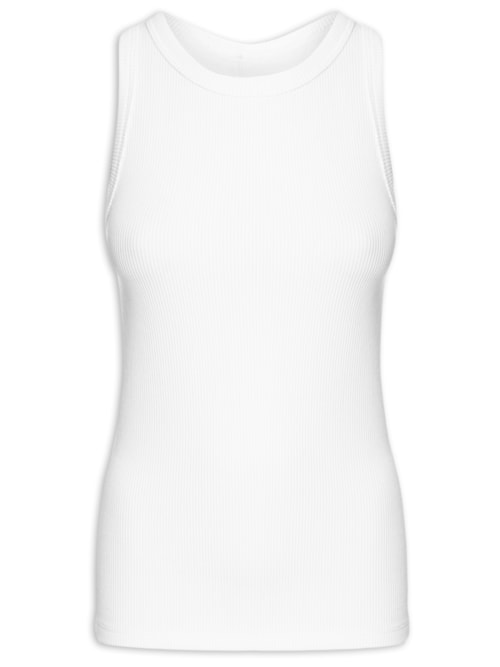 Regata Feminina Ribana Vintage Tank - Off White