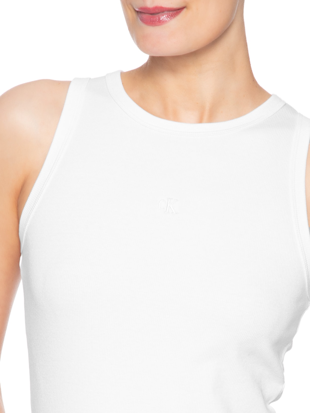Regata Feminina Ribana – Branco Calvin Klein Jeans