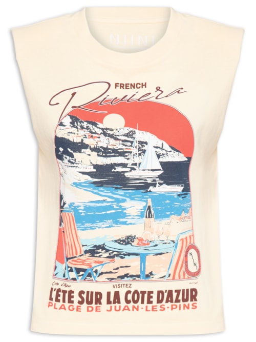 Regata Feminina Rivieira Soleil - Amarelo