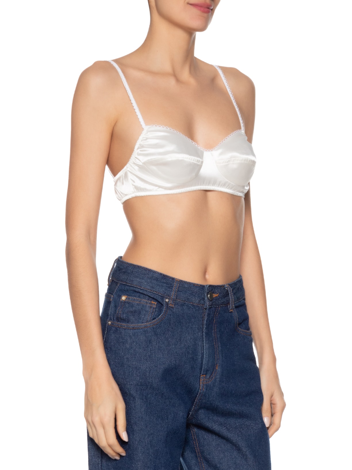 Regata Feminina Sanfoninha Body Tricot Branco Paula Raia