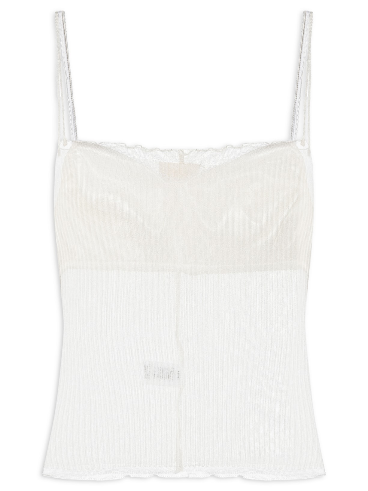Regata Feminina Sanfoninha Body Tricot - Branco