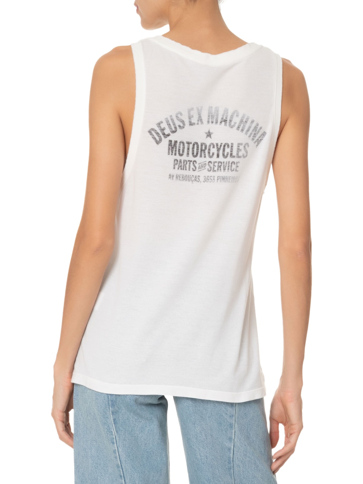 Regata Feminina São Paulo Branco Deus Ex Machina