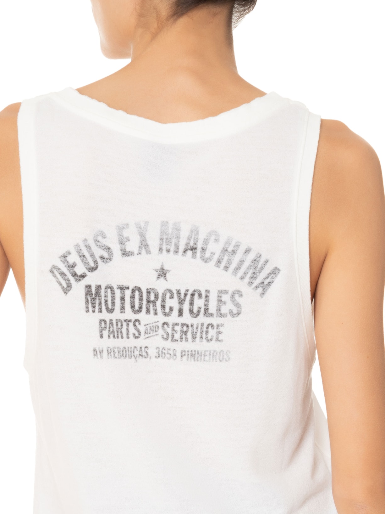 Regata Feminina São Paulo Branco Deus Ex Machina