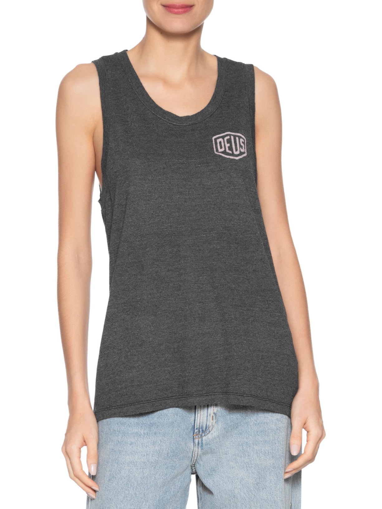 Regata Feminina São Paulo Preto Deus Ex Machina