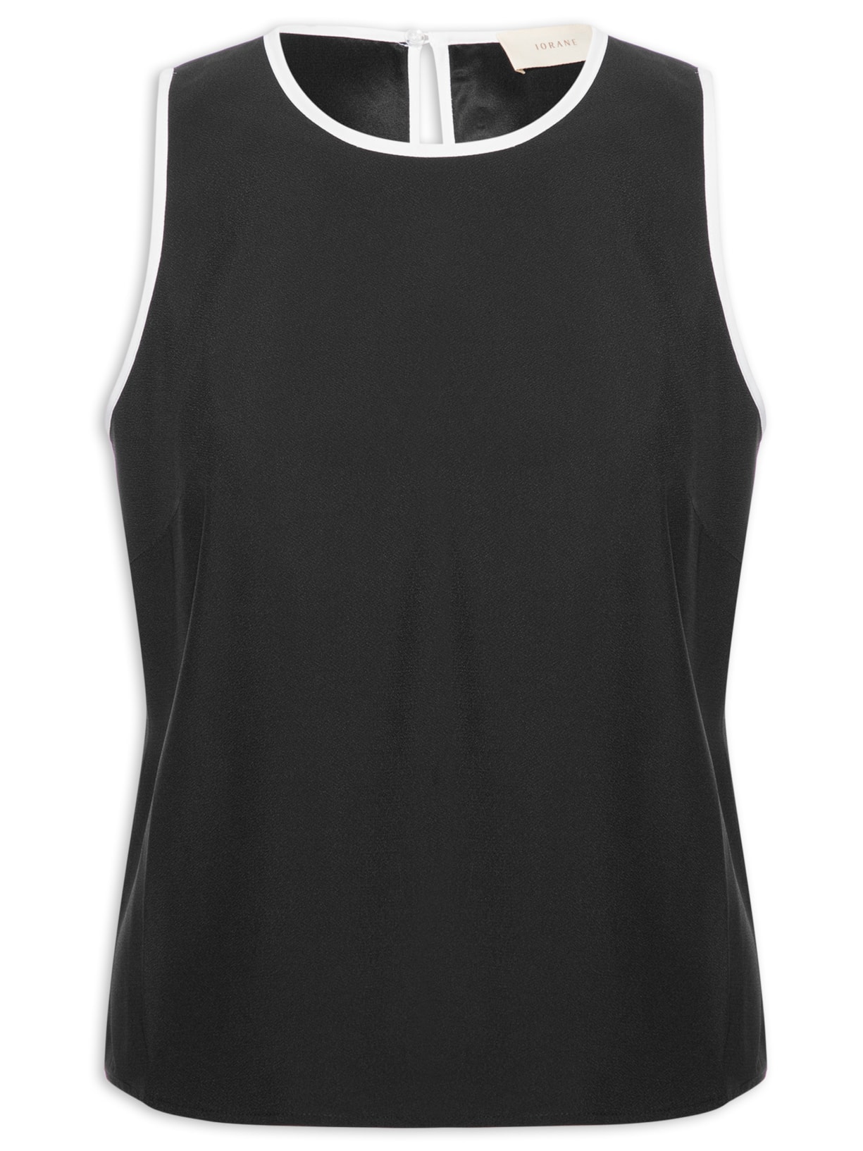 Regata Feminina Sara Com Vivo - Preto