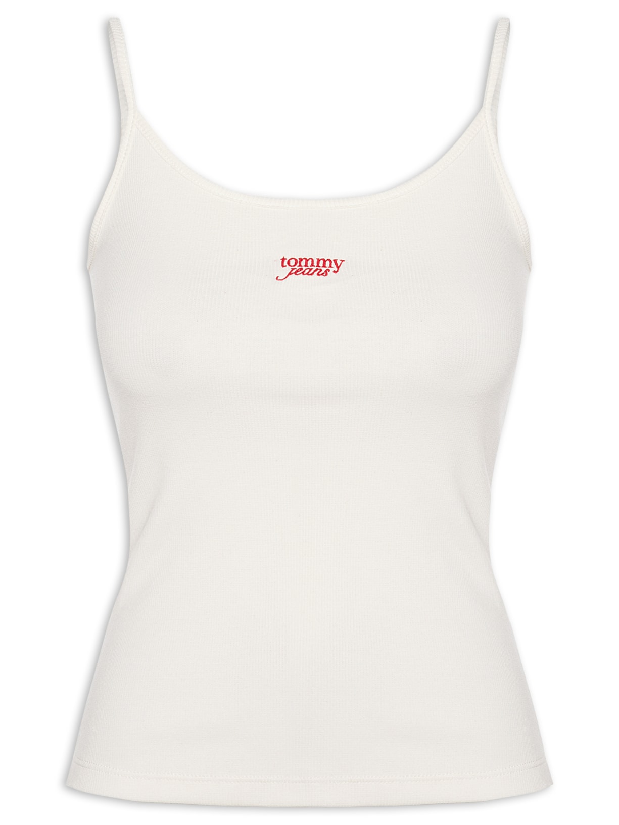 Regata Feminina Script Strappy Top - Branco