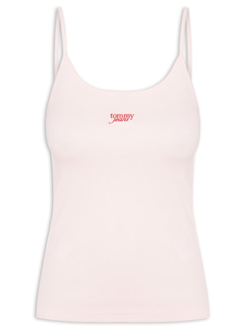 Regata Feminina Script Strappy Top - Rosa