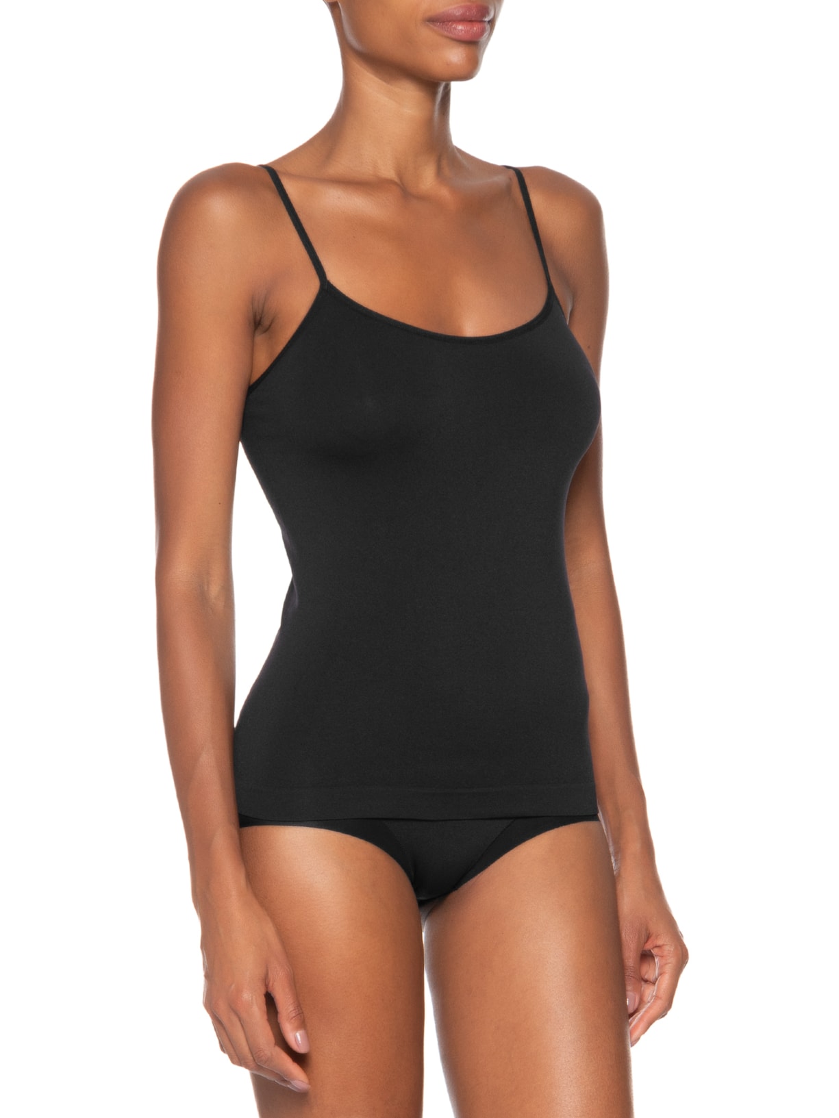 Regata Feminina Segunda Pele Em Microfibra Light Preto Hope