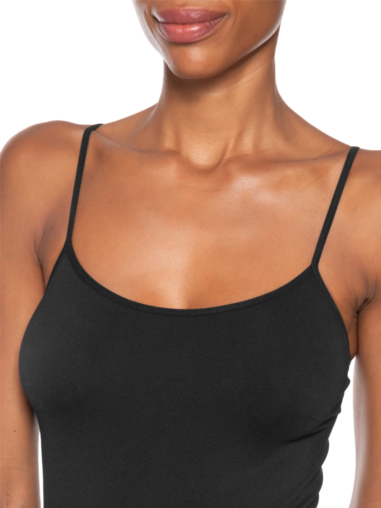 Regata Feminina Segunda Pele Em Microfibra Light Preto Hope