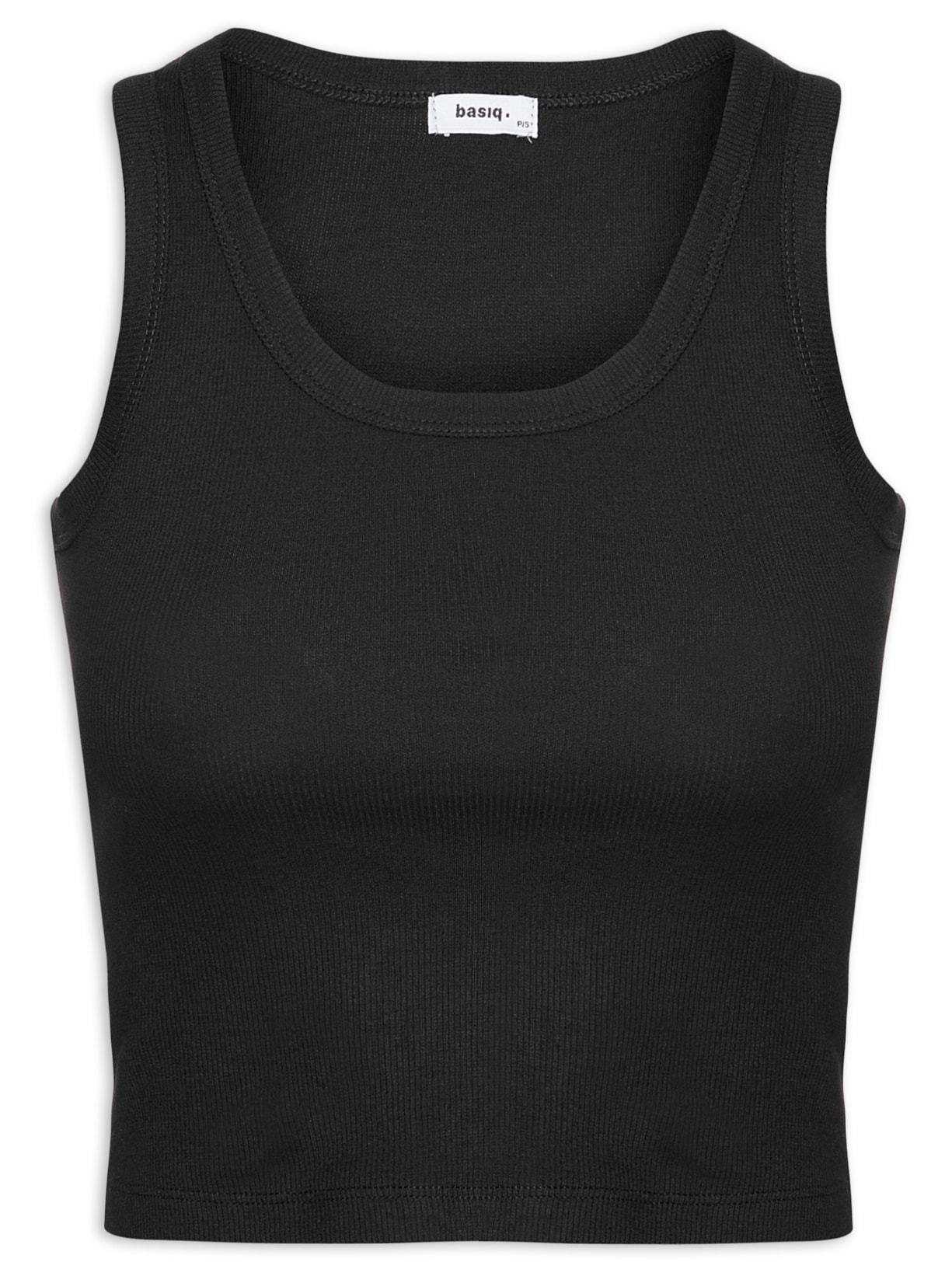 Regata Feminina Sem Manga Básica - Preto