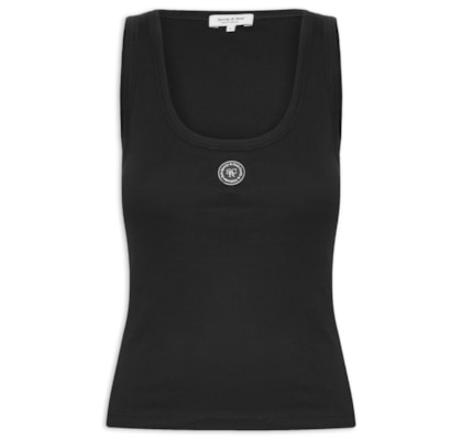 Regata Feminina Shrwc Baby Rib Tank - Preto
