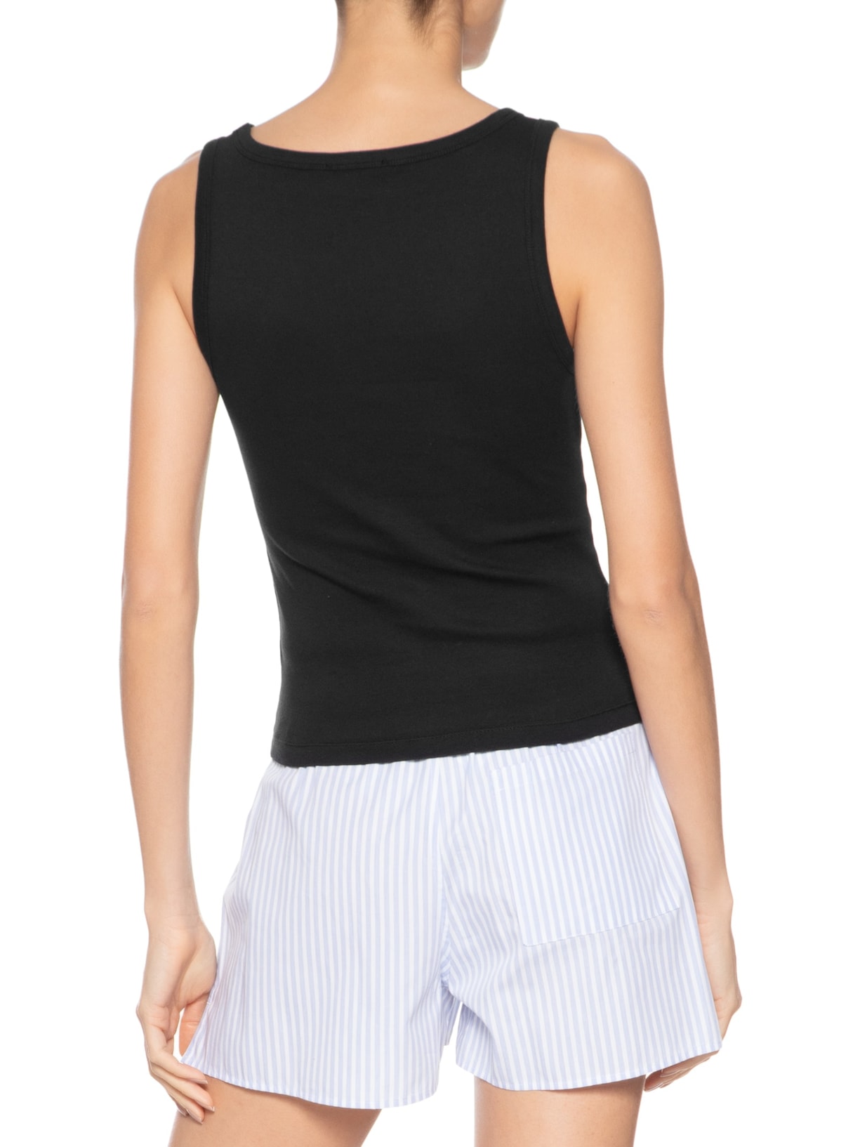Regata Feminina Shrwc Baby Rib Tank Preto Sporty & Rich