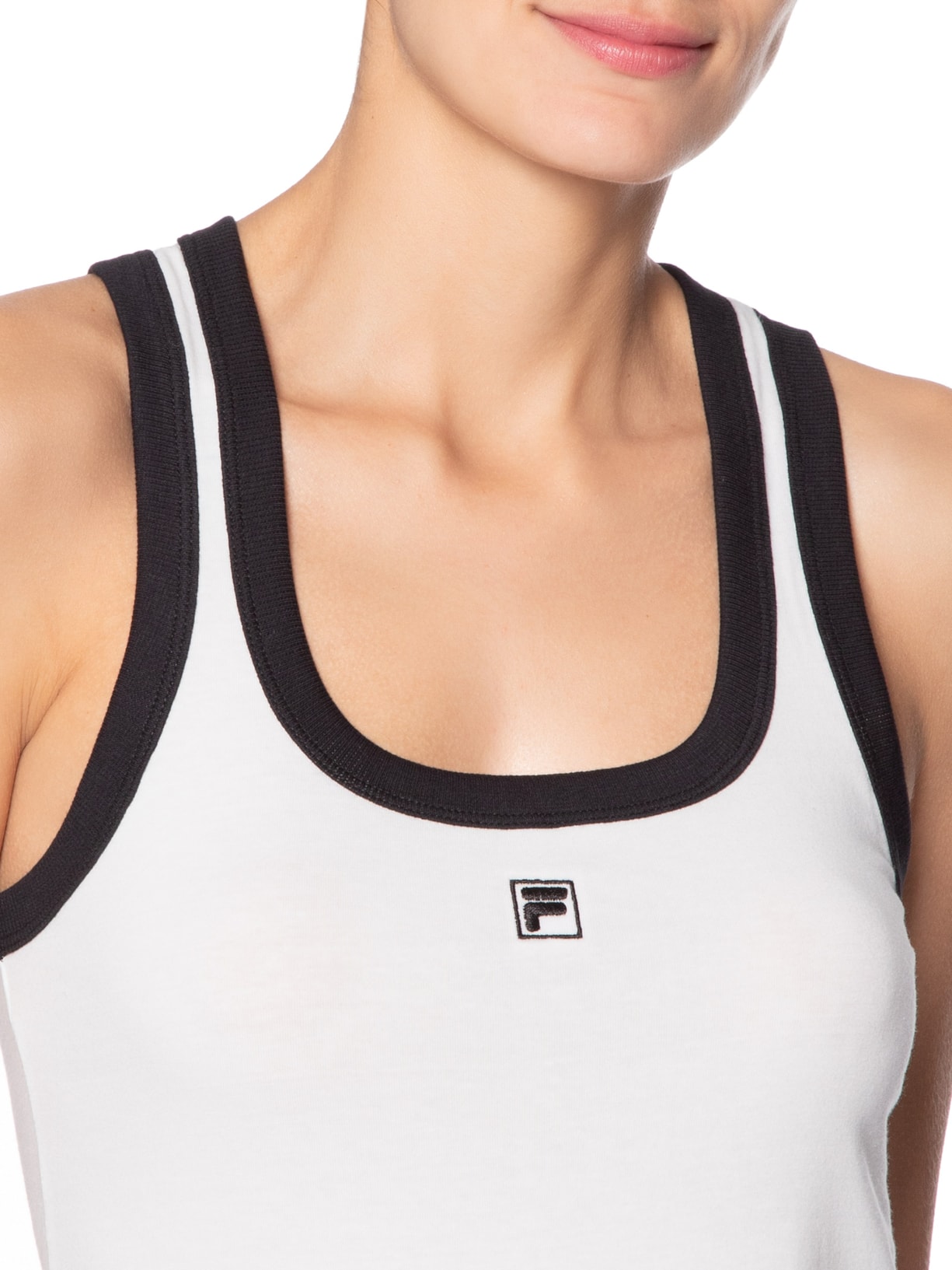 Regata Feminina Slim F-Box Branco Fila