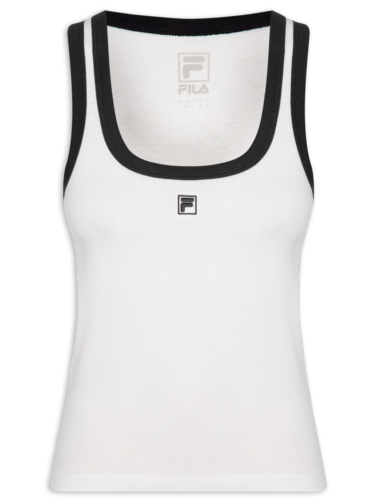 Regata Feminina Slim F-Box Branco Fila