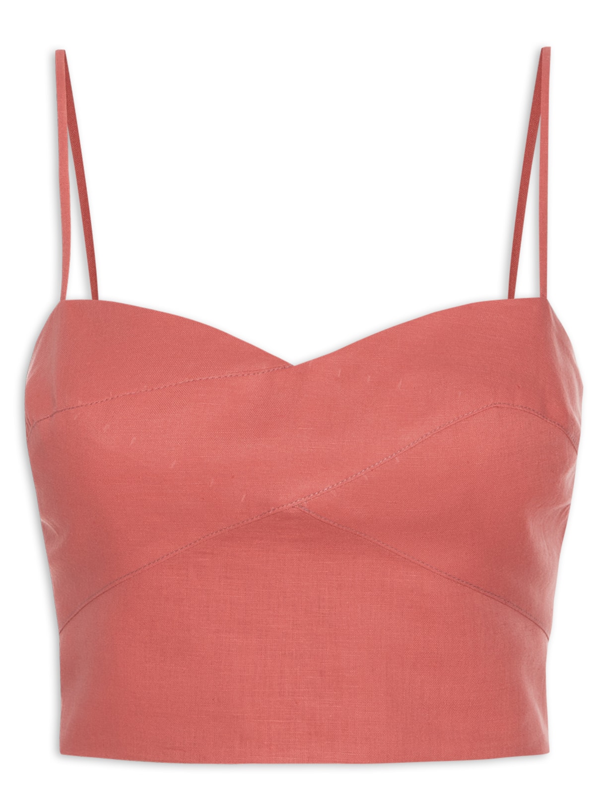 Regata Feminina Sobreposição Busto - Rosa