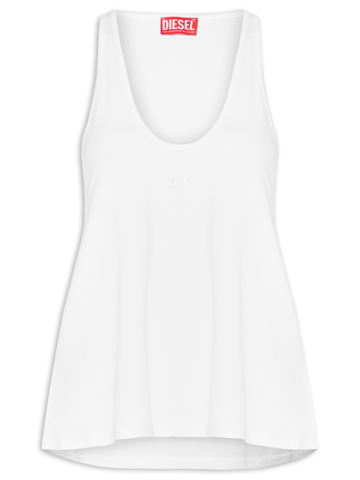 Regata Feminina T-Ipsya-Lkds Tank Top Branco Diesel