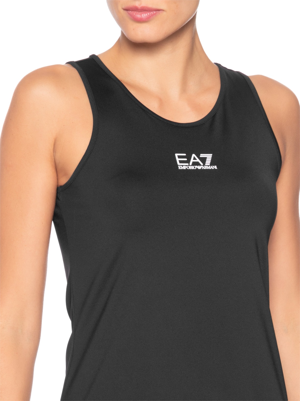 Regata Feminina Tank Preto Ea7 Emporio Armani