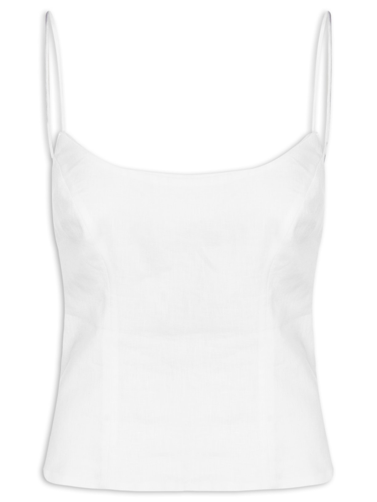 Regata Feminina Tata Linho - Branco