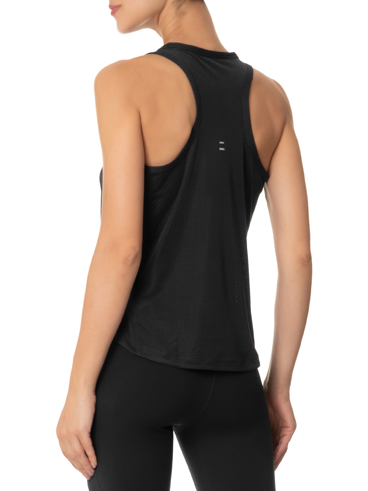 Regata Feminina Tempo Dri-Fit Run Preto Nike