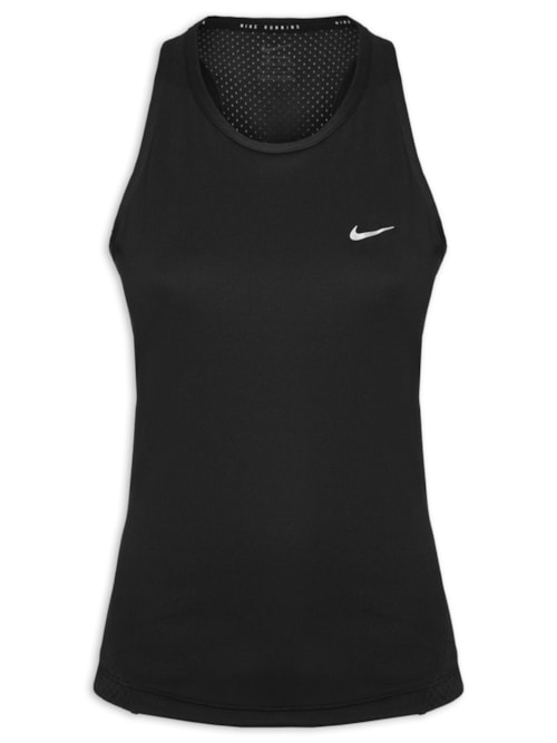 Regata Feminina Tempo Dri-Fit Run - Preto