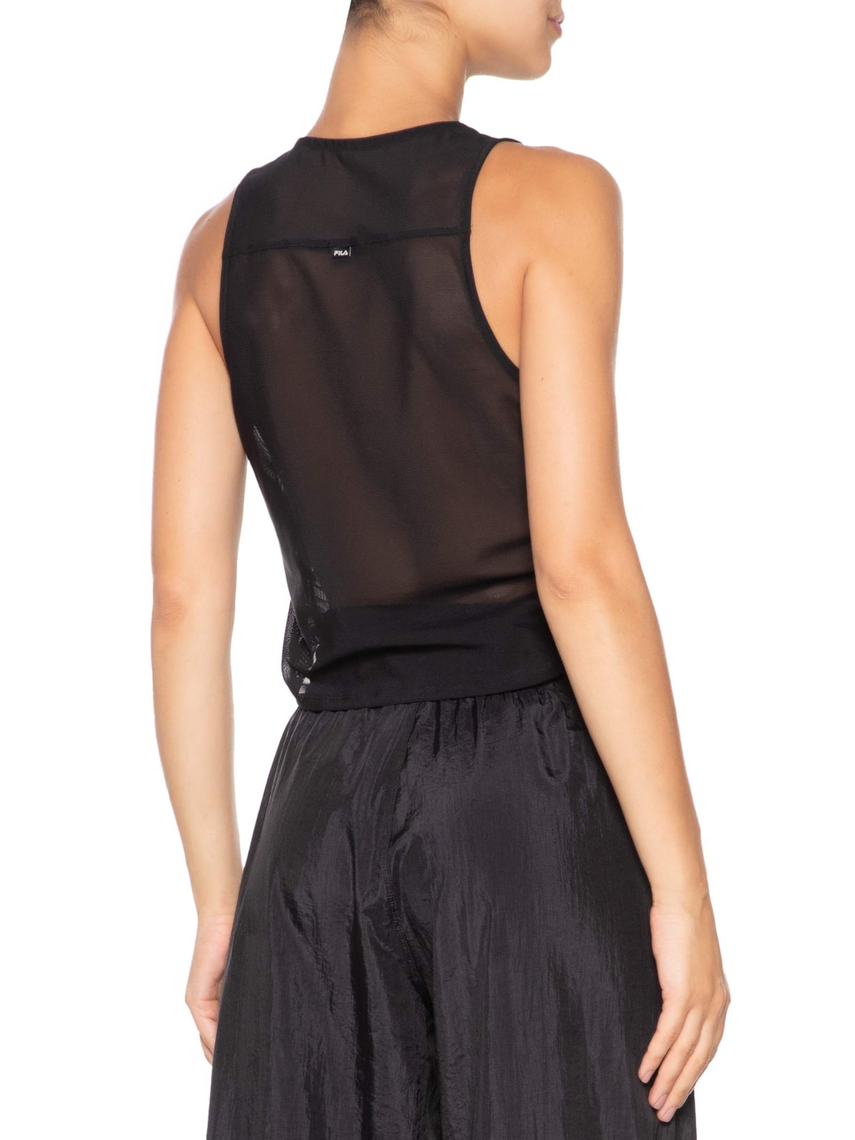 Regata Feminina Tennis Club Preto Fila