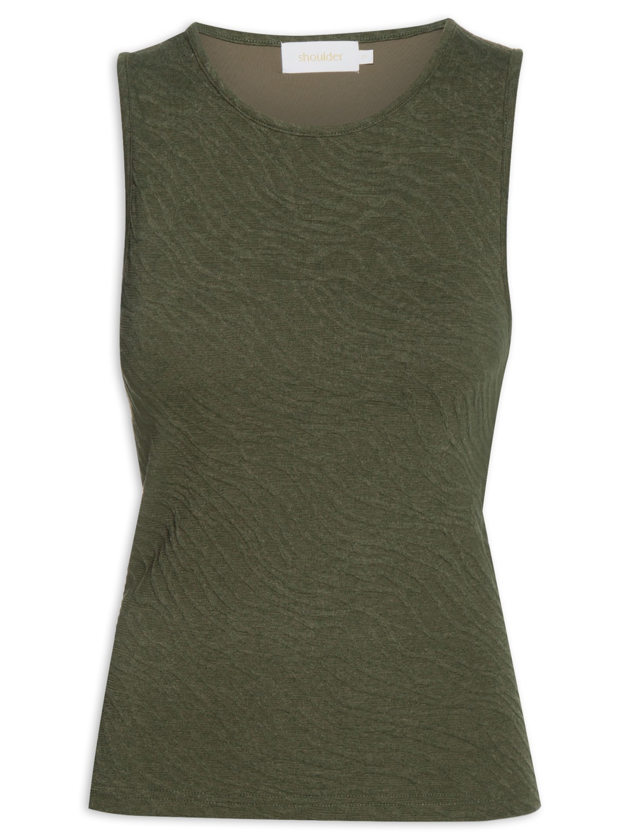 Regata Feminina Textura Zebra - Verde